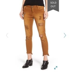 TOPSHOP STS Blue Step Hem Skinny Jeans